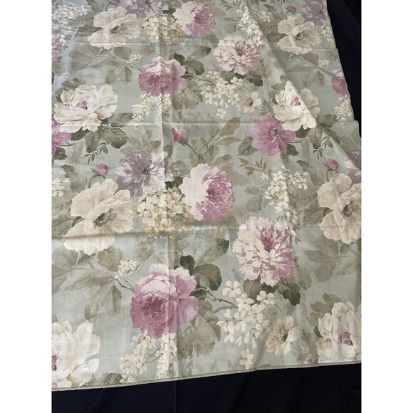 Vintage Shabby Chic Square Small Tablecloth Cottage Floral Rose Cotton - Picture 3 of 3